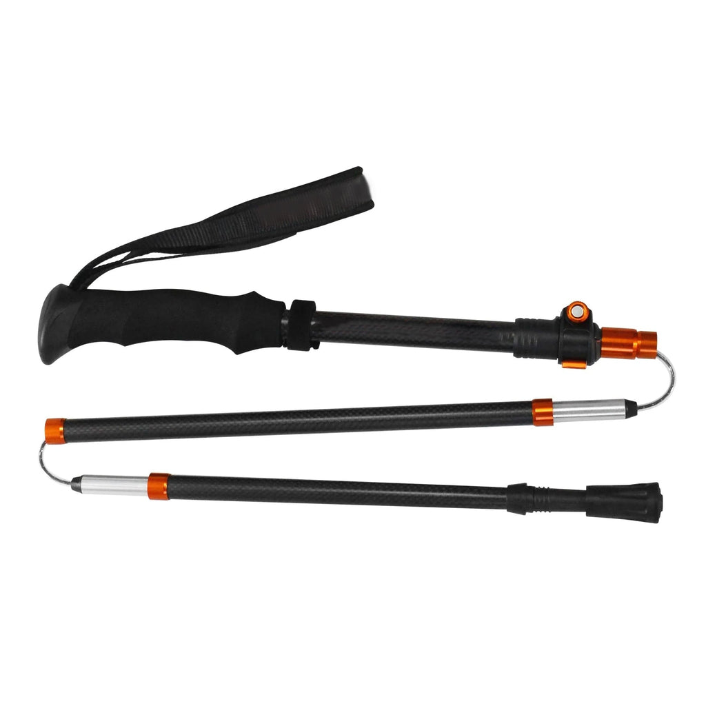 One pair of ultralight carbon fiber folding trekking poles