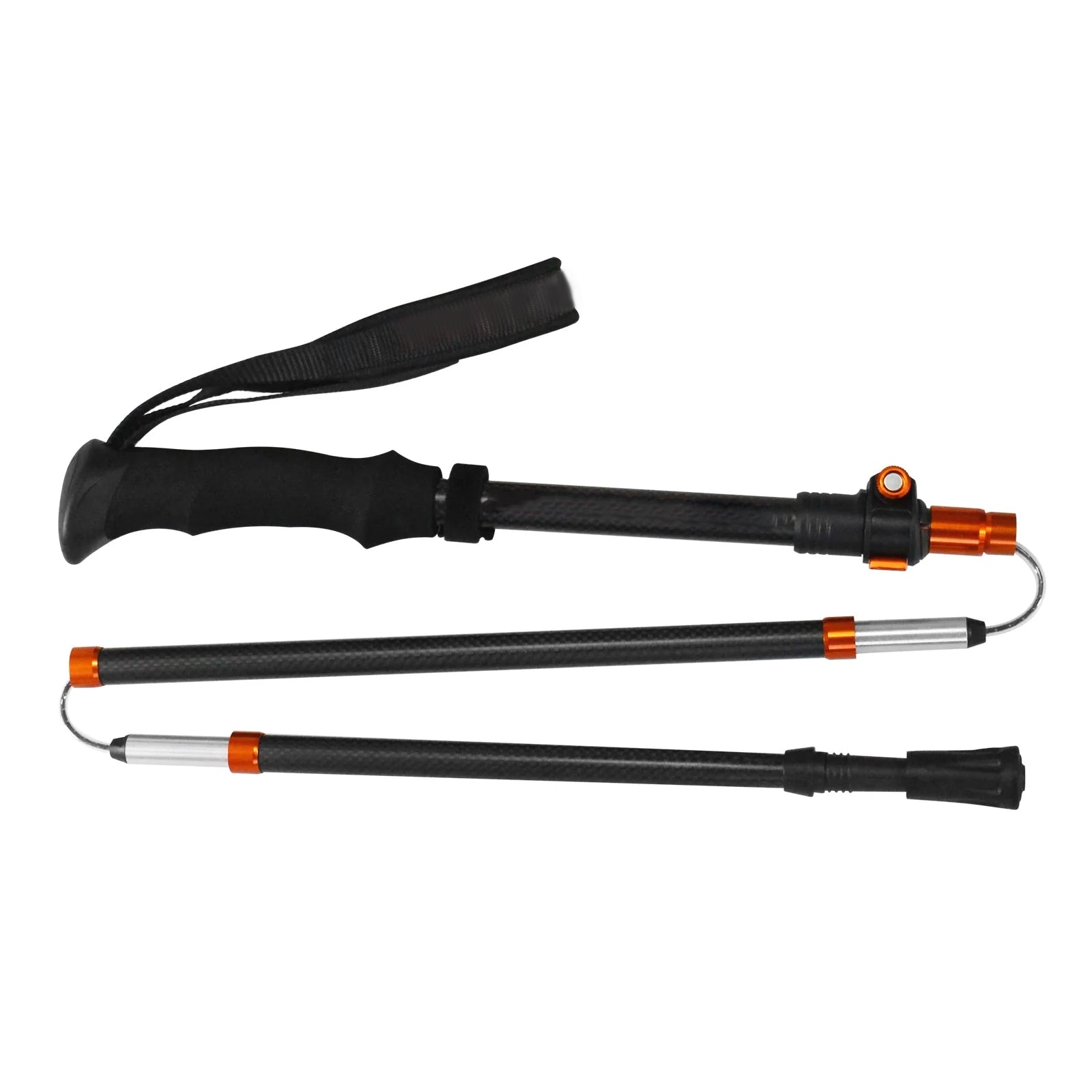 One pair of ultralight carbon fiber folding trekking poles