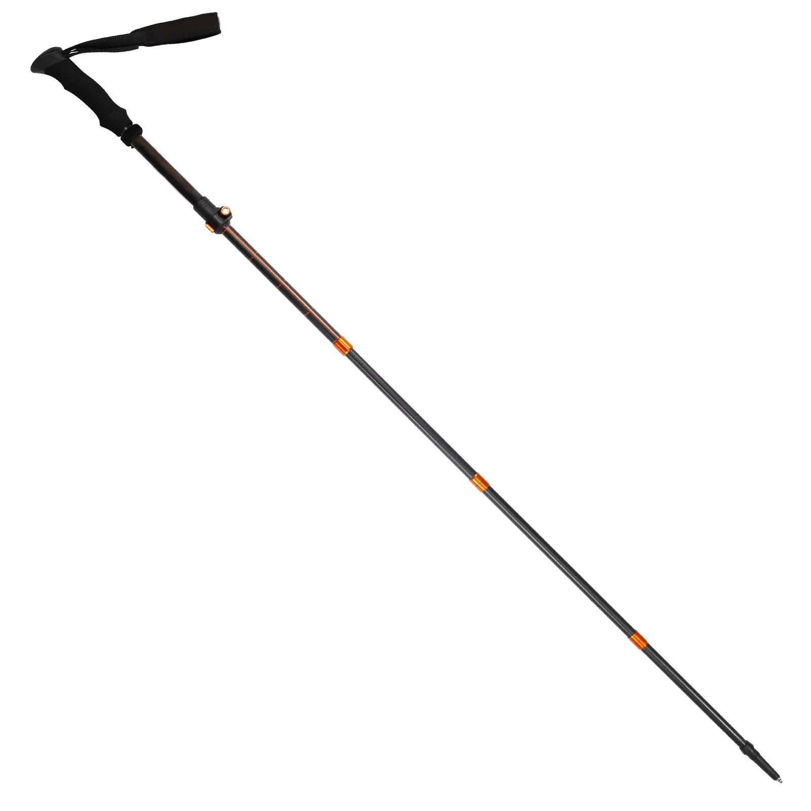 One pair of ultralight carbon fiber folding trekking poles