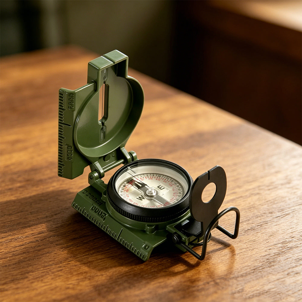 Tritium prism lens compass