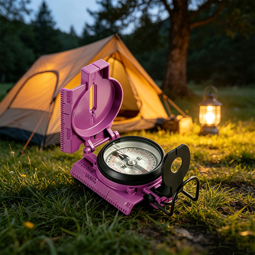 Tritium prism lens compass