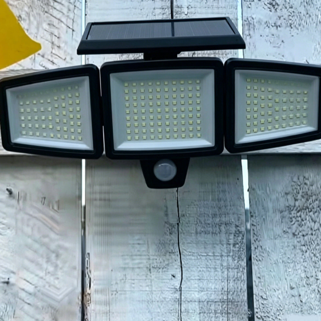Solar-powered outdoor waterproof floodlights