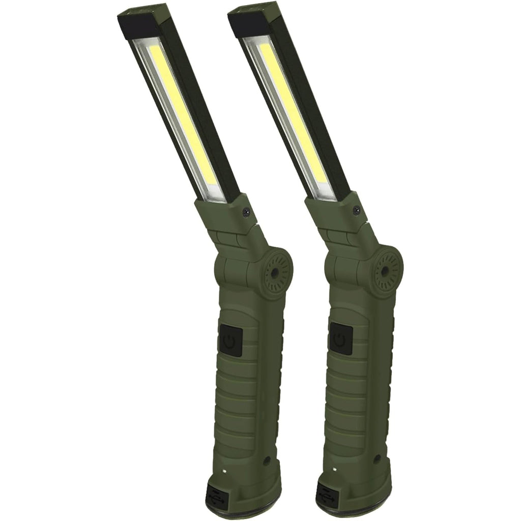 Portable Rechargeable Work Light with Magnetic Base & Hook