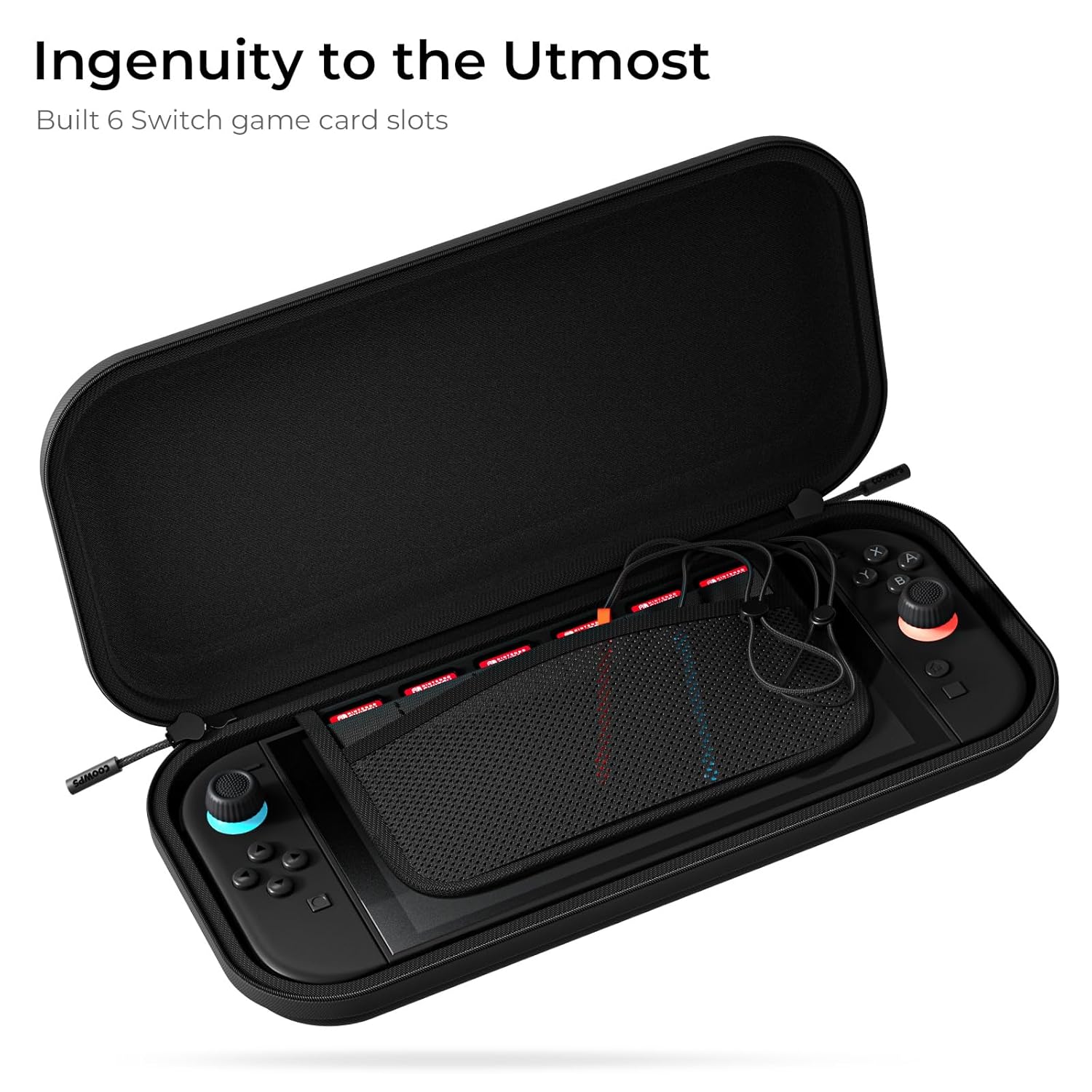 Travel Storage Case for Handheld Console – 20 Game Card Slots
