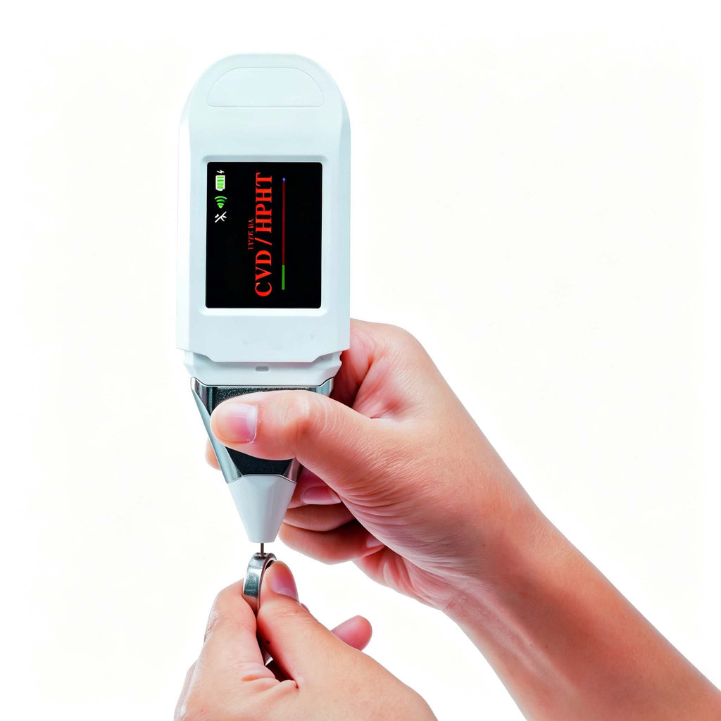 Used for detecting colorless laboratory-grown diamonds and diamond simulants.