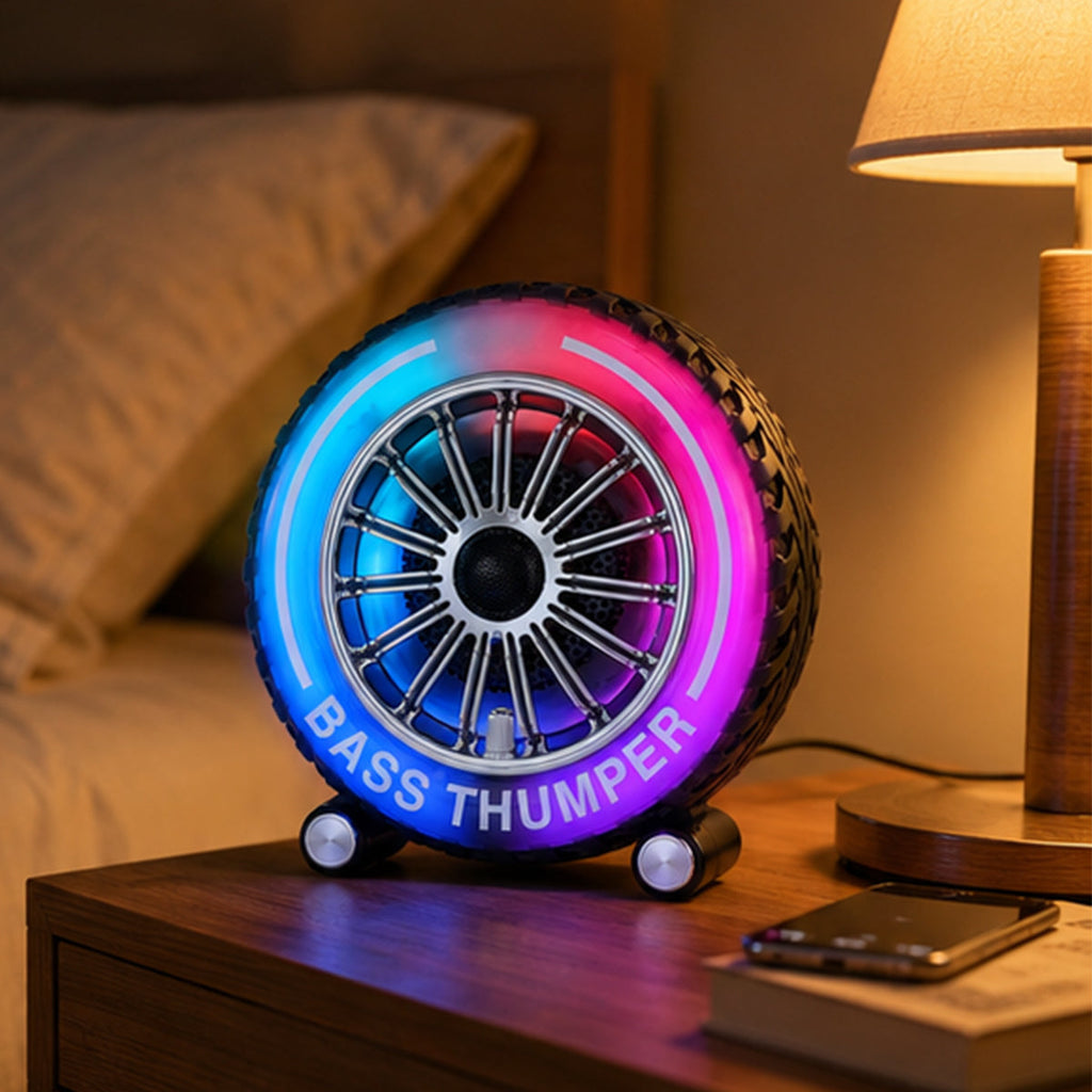Classic Bluetooth speaker tire design