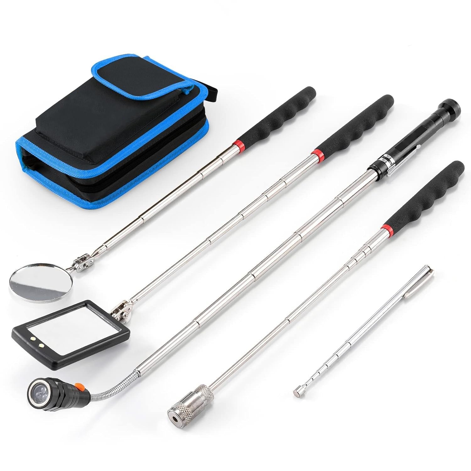 Telescopic magnetic pickup tool kit