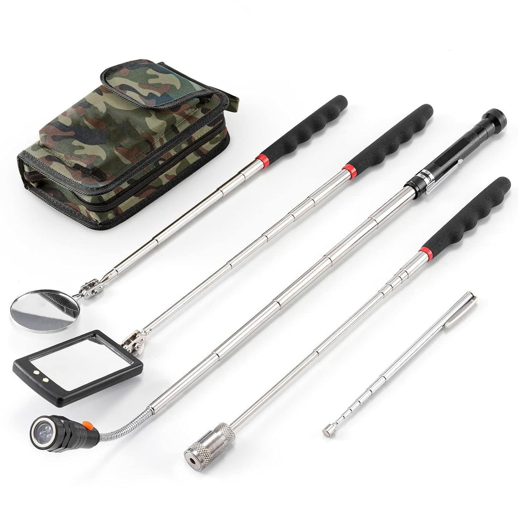 Telescopic magnetic pickup tool kit