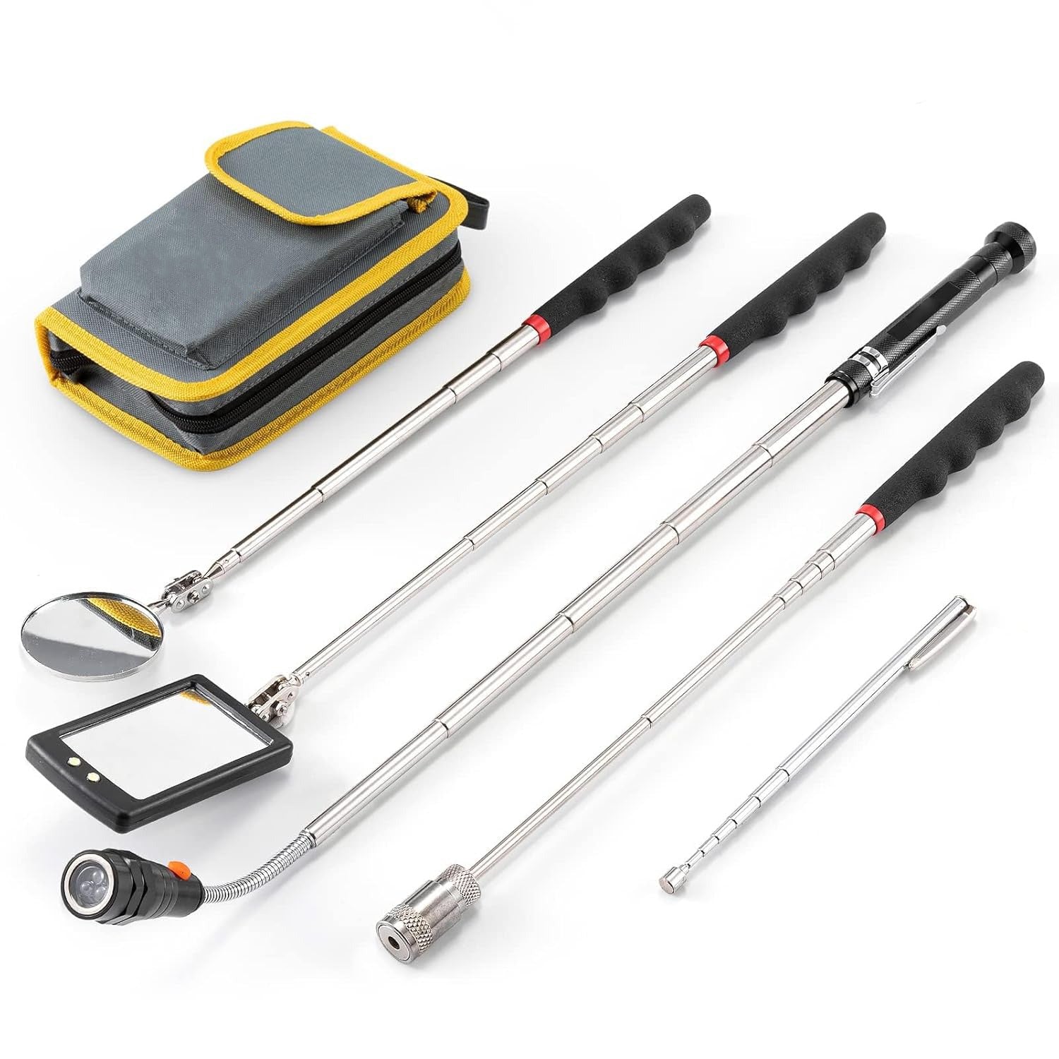 Telescopic magnetic pickup tool kit