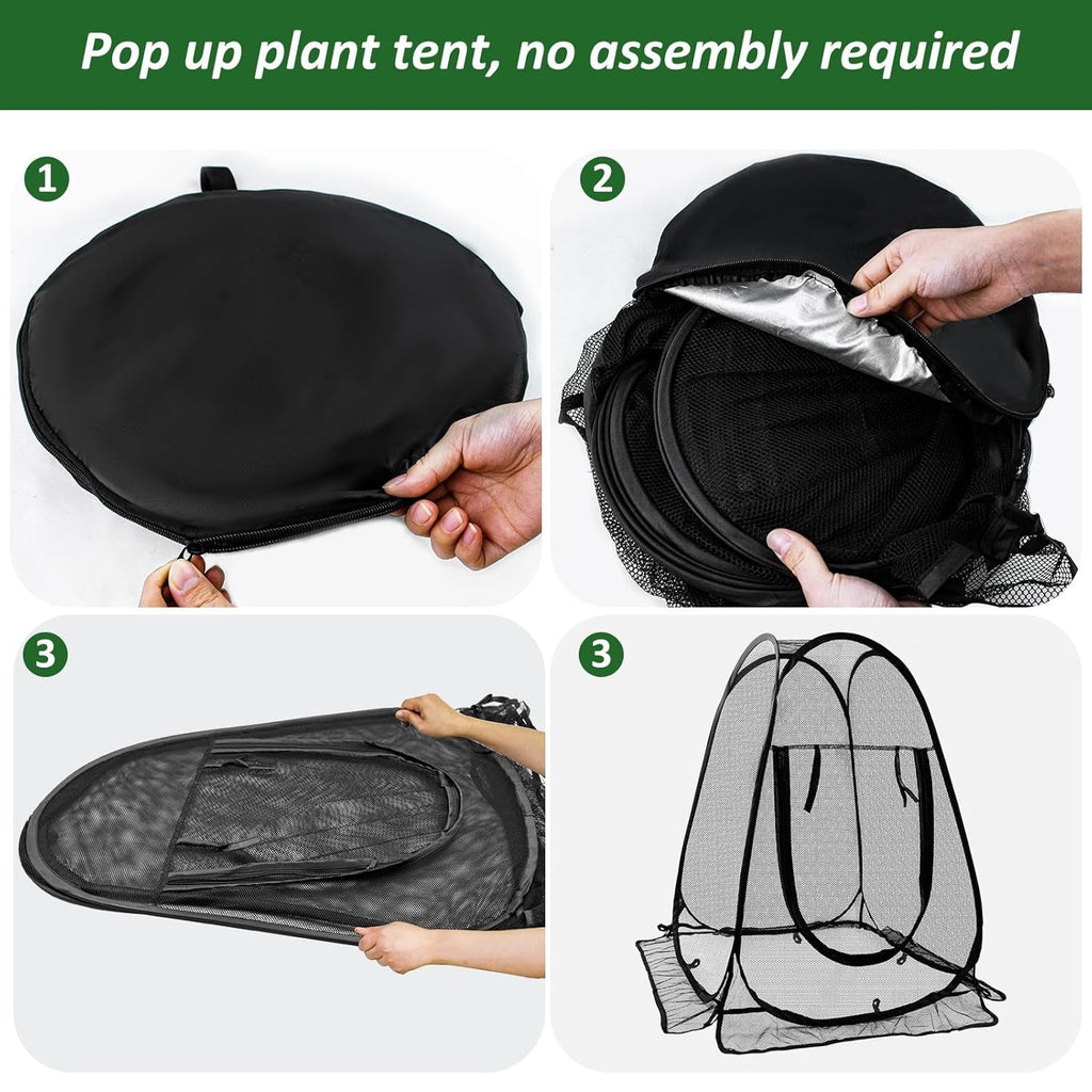 Pop-up mesh plant cover