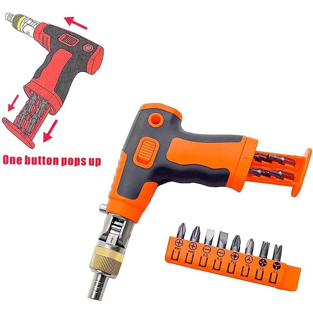 16-in-1 Multi Screwdriver Set – Ratchet Screwdriver with Magnetic Bits