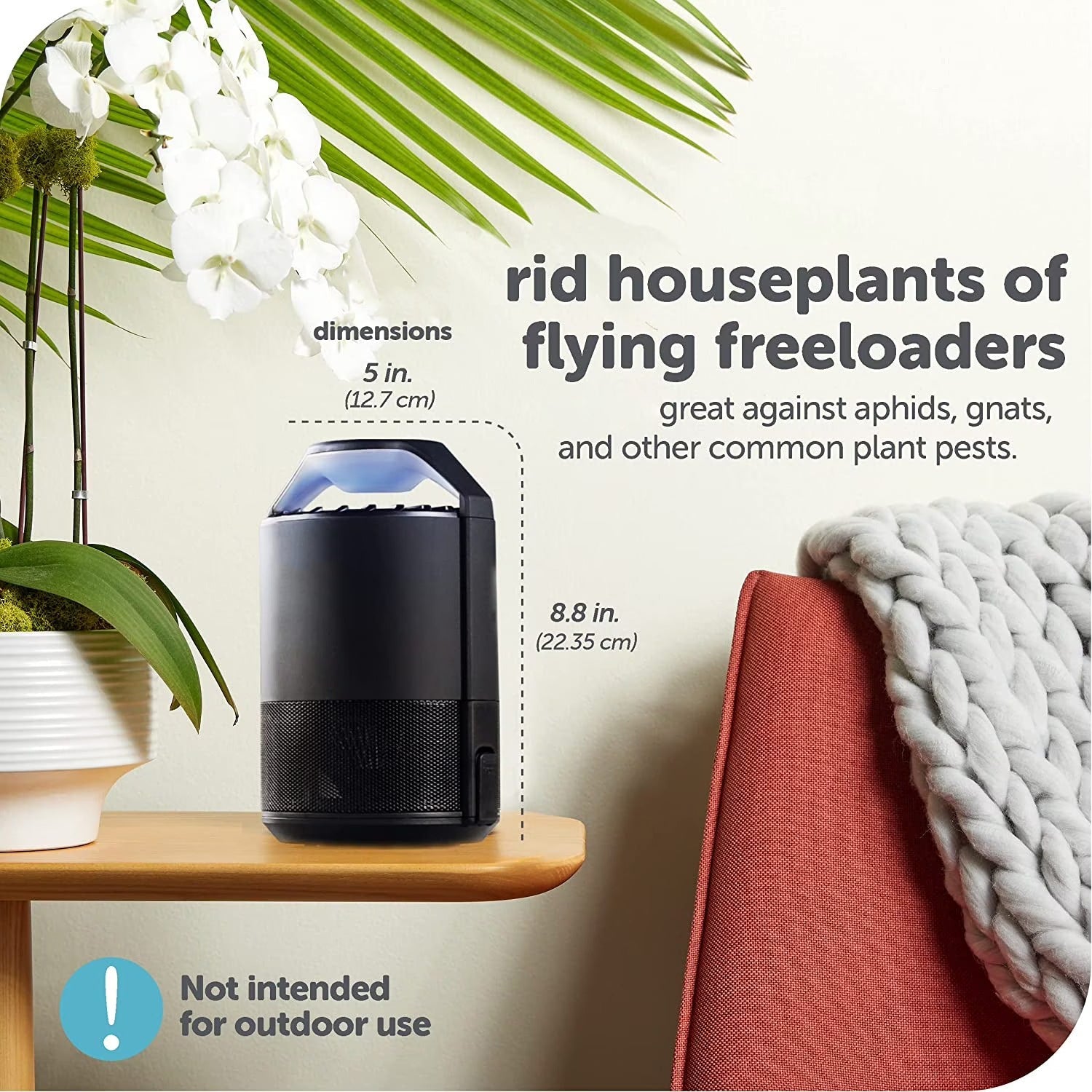 Electronic indoor insect trap