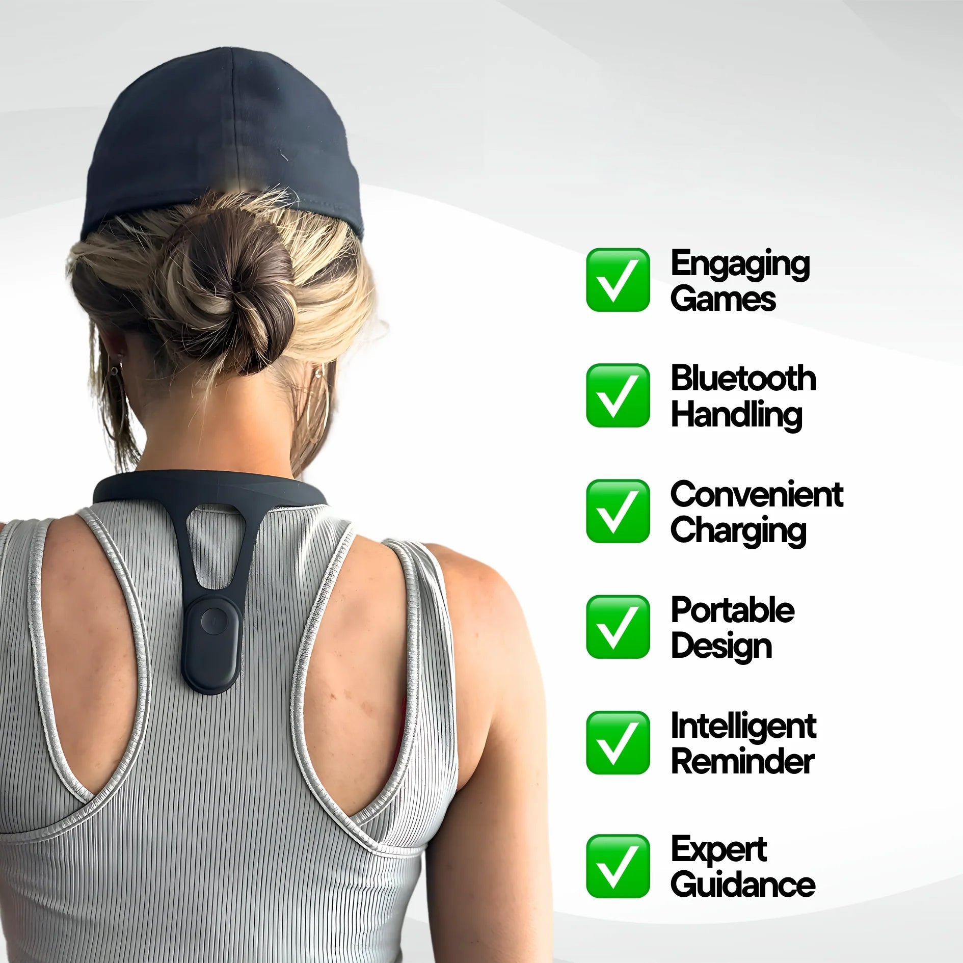 Ultra-thin silicone smart posture corrector