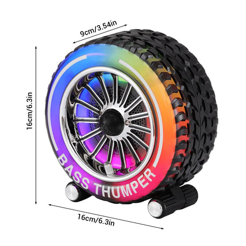 Classic Bluetooth speaker tire design